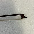 Violin Bow, Pernambuco, whalebone, ivory, ebony, silver, mother-of-pearl, horsehair, French